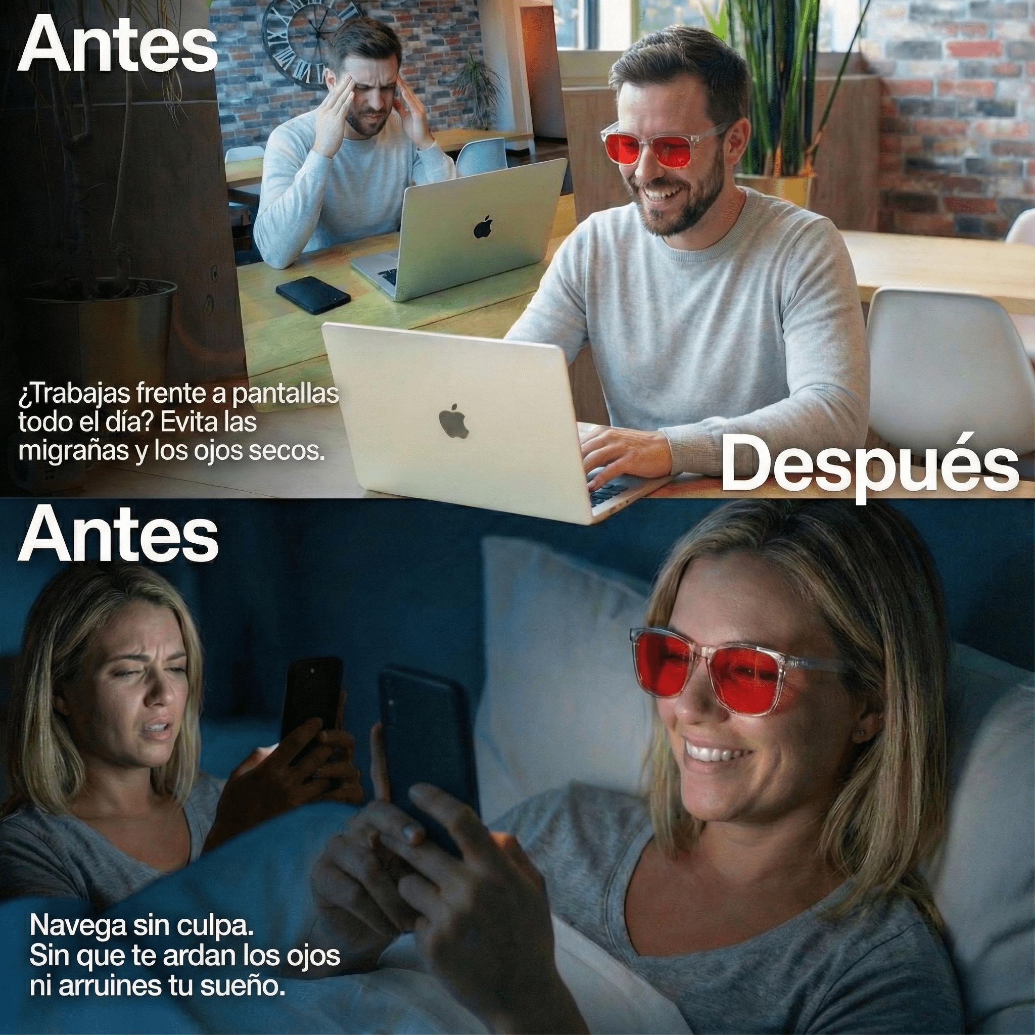 Gafas de luz azul sin graduar unisex - Orenza
